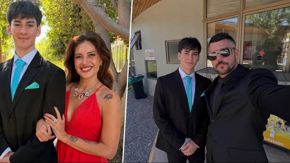 ¡Está gigante!: Hijo de Karen Paola y Juan Pedro Verdier se graduó de cuarto medio