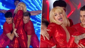 ¡En el recordado traje rojo! Mónica Godoy deslumbra imitando a Raffaella Carrá en la Teletón 2025