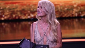 Un diseño Cavalli de edición limitada: El deslumbrante look de Cecilia Bolocco en los Copihue de Oro