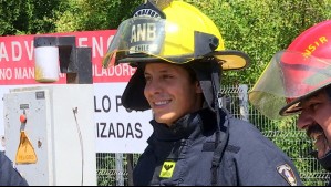 'Es admirable': Máximo Menem Bolocco destacó la labor de los bomberos tras intensa prueba donde apagó incendio