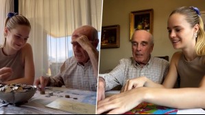 'Hoy se acuerda de ciertas cosas': Inna Moll comparte íntimo momento jugando con su abuelo con alzhéimer