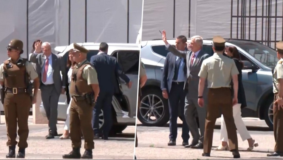 Saludó a adherentes: Así fue el arribo de Kast a La Moneda para su encuentro con el Presidente Gabriel Boric