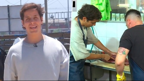 Sudor, cuchillos y mariscos: Así fue la experiencia de Máximo Menem Bolocco en su visita al Terminal Pesquero