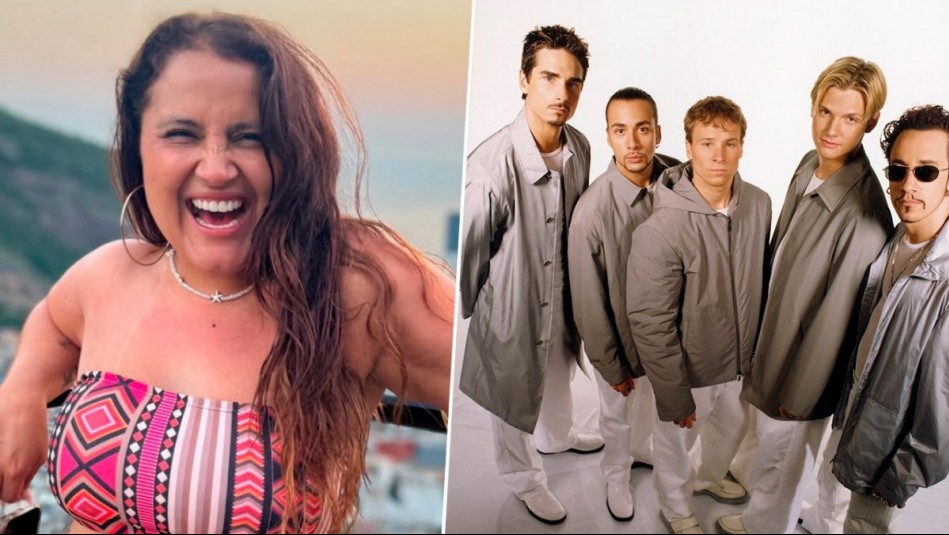 'Qué lindo regalo': Pamela Leiva vive inesperada interacción con los Backstreet Boys tras asistir a concierto