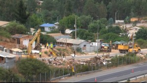 Desalojan y demuelen toma en límite de Quilpué y Villa Alemana: Detuvieron a una persona