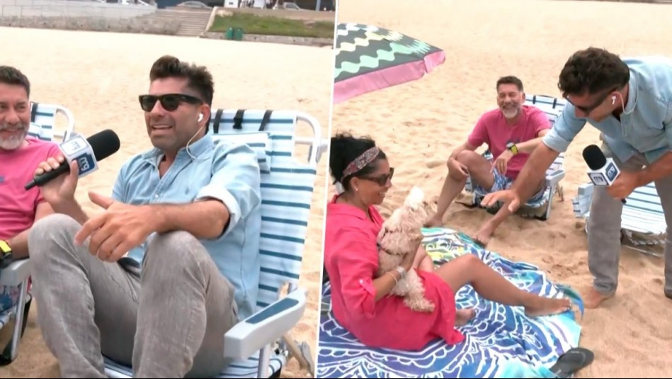 Le ladró un perro, pero igual se relajó: Karim Butte vive particular despacho playero en Reñaca