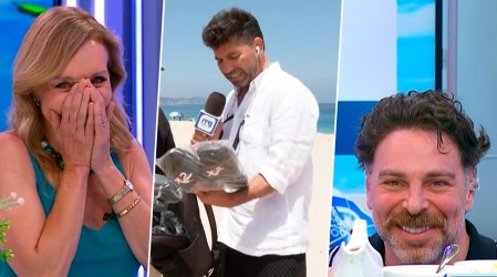 "Yo calzo 45": Karim Butte provoca pícara reacción en José Antonio Neme y Karen Doggenweiler