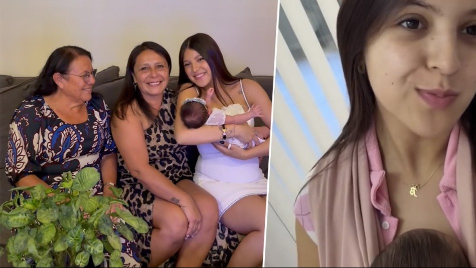 Ignacia Antonia comparte tierno registro junto a su hija Amelia a casi un mes de su nacimiento
