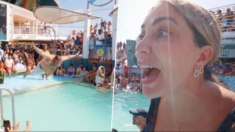 Campeonato del mejor 'guatazo': Dani Urrizola vive divertida competencia en un crucero con Viajando Ando