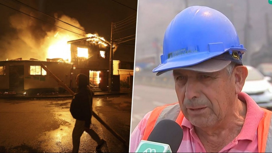 'Se quemó todo, pero nos vamos a levantar': Relato de vecino de Lirquén que perdió tres viviendas por incendio