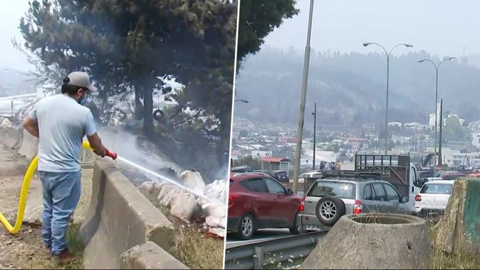 Vuelven a sonar las alertas SAE en Concepción: Piden evacuar sector Las Pataguas por reactivación de focos