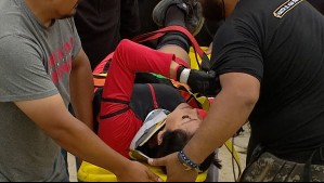 '¡Me rompí el brazo!': Pops sufrió grave caída en prueba de equipos y fue sacada de urgencia en ambulancia