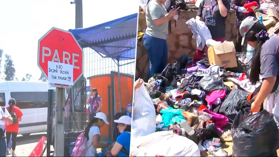 'Ya no damos más': Denuncian llegada de ropa en mal estado a zonas siniestradas por los incendios forestales