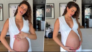 'Una semana más': Emilia Dides publica tierno video a la espera del nacimiento de su guagua