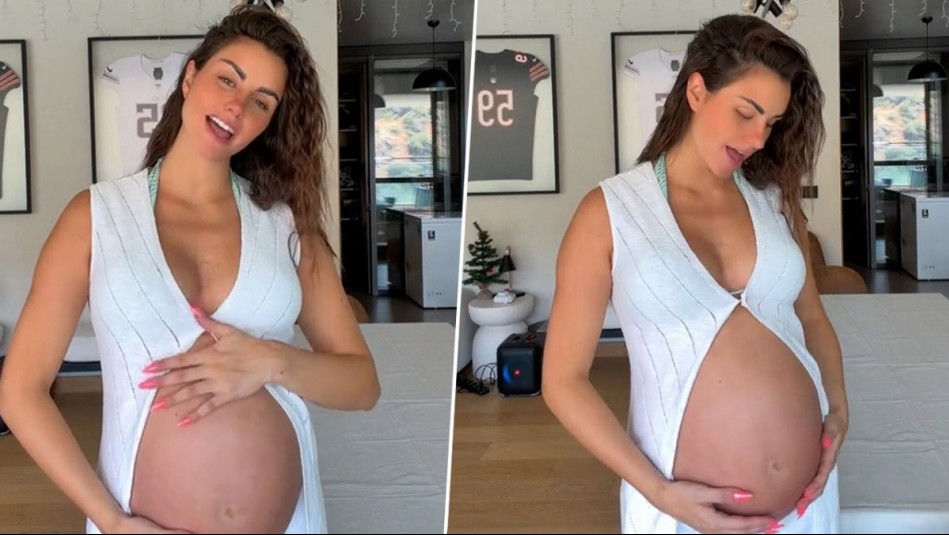 'Una semana más': Emilia Dides publica tierno video a la espera del nacimiento de su guagua