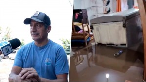 'Tuvimos que romper las paredes': El dramático relato de vecino de Maipú tras inundación por fuerte tormenta