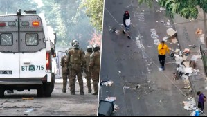 Ambulantes levantan barricadas y se enfrentan a Carabineros tras nuevo operativo en Meiggs