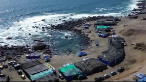 ¿Tradición o toma? Polémica por familias que se instalan con carpas durante el verano en playa de Iquique