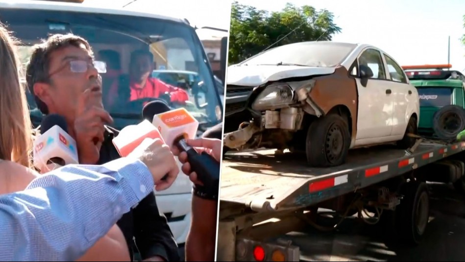 Llevaban años abandonados: Vecinos de Santiago molestos por retiro de autos estacionados en la calle