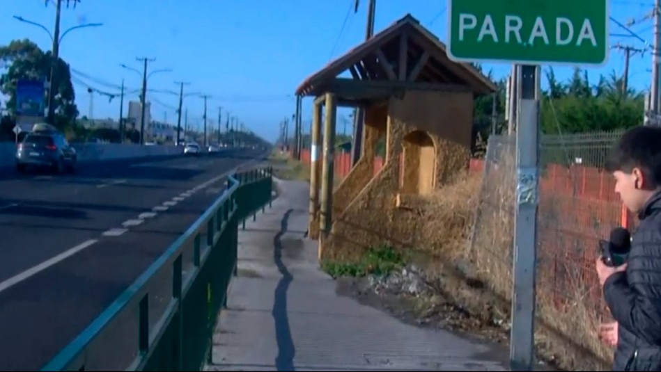 Increíble pero real: Paradero queda inutilizable por instalación de rejas en Ruta 160 en San Pedro de la Paz