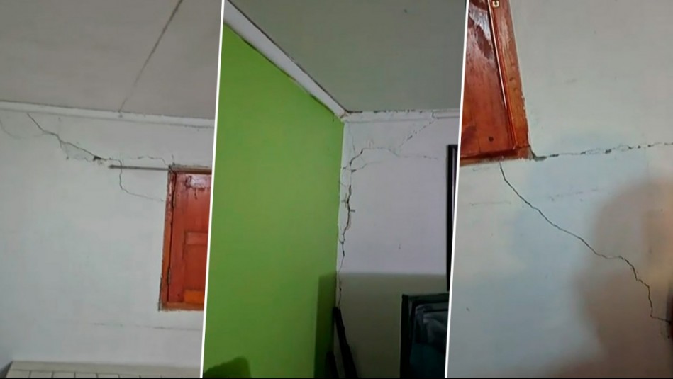 Con grietas en sus paredes: Estos fueron los daños que sufrió casa en Punitaqui tras fuerte sismo