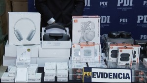 Hasta iPhones: Incautan 80 mil productos falsificados en Meiggs avaluados en $1.700 millones