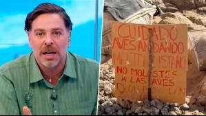 'Esos carteles ordinarios': Neme explota en vivo por insólita señalización en Playa Montemar