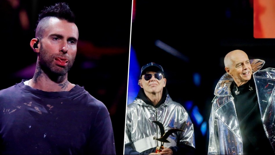 'Aprende...': Chilenos se acordaron de Adam Levine tras extraordinario show de Pet Shop Boys
