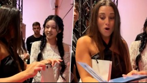 No logró esconder su emoción: NMIXX sorprende a Tita Ureta con especial regalo a horas de su debut en Viña