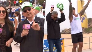 ¡Lo dio todo! Al ritmo de la zumba, Jaime Leyton invita a sumarse a la iniciativa de reciclar en Viña 2026