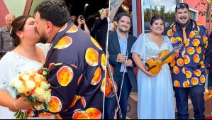 ¡Con las esferas del dragón! Otakin se casó con Isabel Castillo con llamativo traje de Dragon Ball Z