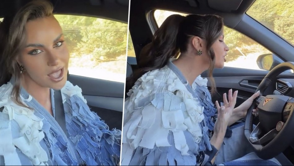 ¡Vozarrón!: Emilia Dides sorprendió cantando canción de Jesse & Joy en su auto