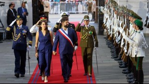 Así fueron los últimos honores de la Guardia del Palacio de La Moneda al Presidente Gabriel Boric