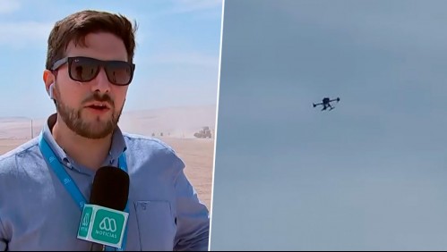 Curioso momento en paso fronterizo Chacalluta: Presunto dron peruano con sirena sobrevoló obras de zanjas