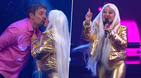Incluso besó a Daniel Valenzuela: Así fue la imitación de Raquel Castillo a Christina Aguilera en Dale Play