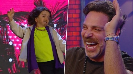 Con "Gloria Estefan": Así fue la divertida imitación de Miguelito a José Antonio Neme en Detrás del Muro