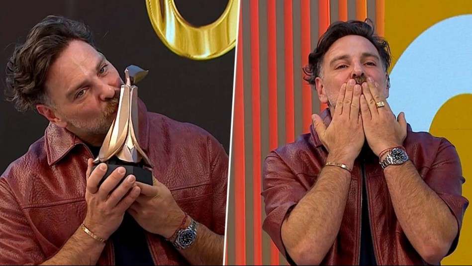 ¡Recibió su premio! Neme agradeció especial reconocimiento de los Copihue de Oro