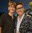 Rafael Araneda compartió una selfie que se tomó junto a su hijo en su primer día de trabajo.