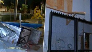 Turba ataca y saquea oficina de la Municipalidad de Huechuraba: Se llevaron computadores y una caja fuerte