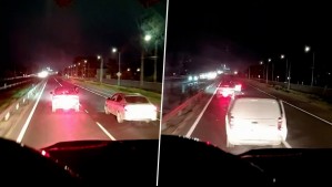 Video muestra en primera persona cómo delincuentes interceptan camión en plena Ruta 5 Sur