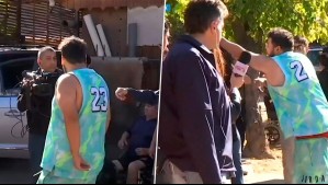 Imágenes muestran a hombre agrediendo a equipo de Mucho Gusto y otros canales durante operativo en Peñalolén