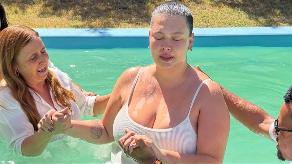 Michelle Carvalho vuelve a bautizarse y se emociona hasta las lágrimas: 'Quiero aprender y ser mejor'