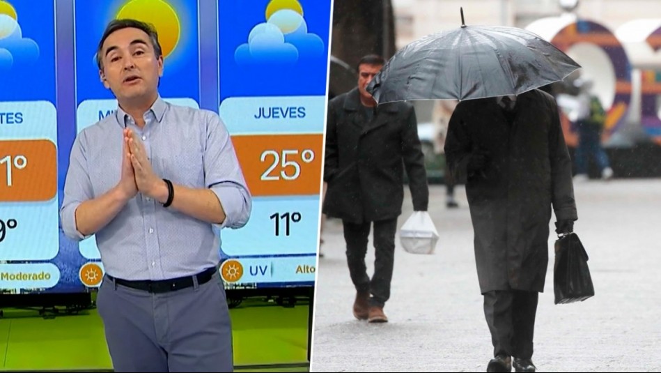 Posibles lluvias entre viernes y sábado: Revisa acá el pronóstico del tiempo para la semana en Santiago