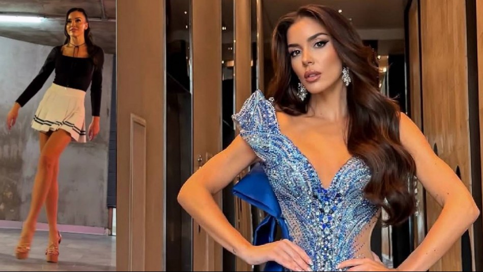 Con zapatos altos y capa: Las clases de pasarela de Catalina Vallejos rumbo al Miss Universo Chile 2026