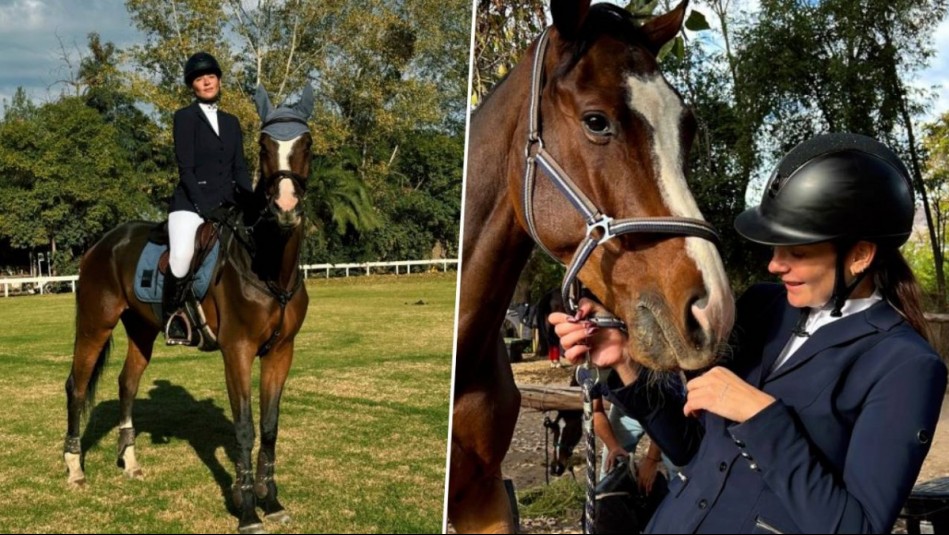 'Mi corazón va a explotar de felicidad': Kel Calderón compartió imágenes de su debut en competencia ecuestre