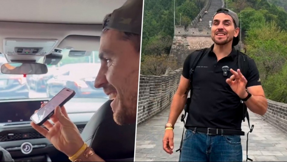 'Es la media hue...': Pangal Andrade cumple sueño de su vida y vive divertida interacción con taxista chino