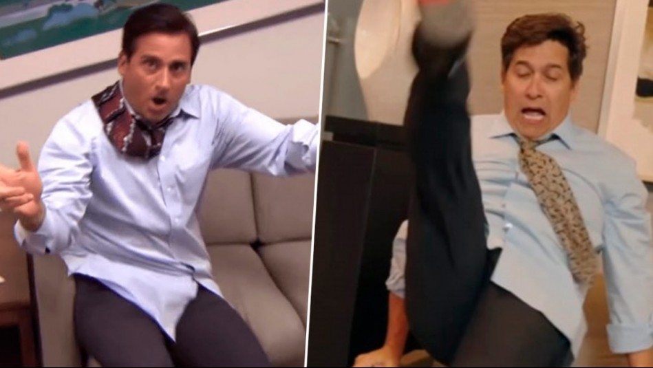 '¡Parkour!': Rafa Araneda sorprende con inesperada personificación como Michael Scott de 'The Office'