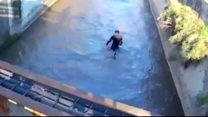 Atrapados 133: Delincuente prófugo de la justicia se lanza al canal San Carlos para huir de Carabineros