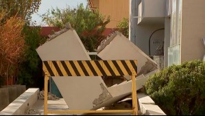 Accidente en edificio de La Florida: Estructura de 700 kilos cayó desde un segundo piso