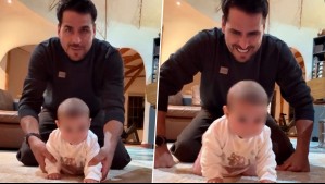 ¡Un padre orgulloso! El tierno video de Pangal Andrade enseñando a gatear a su hija Alanna